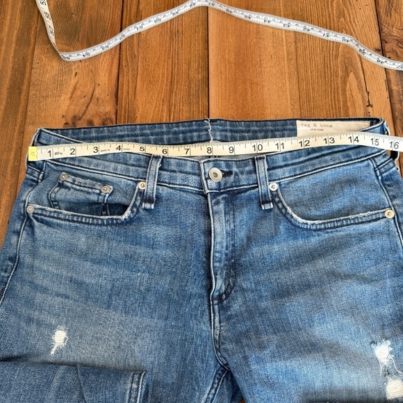 rag & bone Dre Low Rise Slim Boyfriend in Aviation Way 45028 - Picture 11 of 16